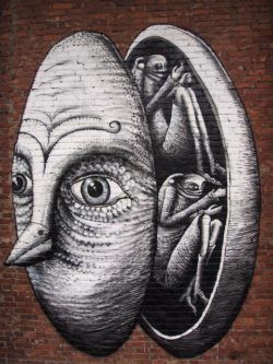 Street artist Phlegm reveals what happens behind the mask that most people wear in life