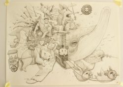 The North Pole is for sale in this pop surrealist sketch Dulk